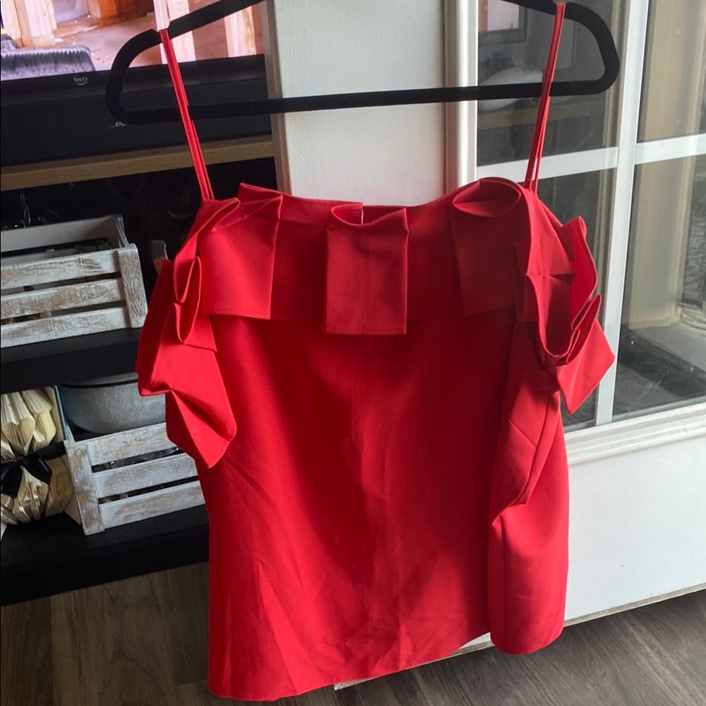 Elegant Red Women's Top